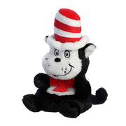 Aurora World Palm Pal Cat in the Hat plush toy with red striped hat and bow tie