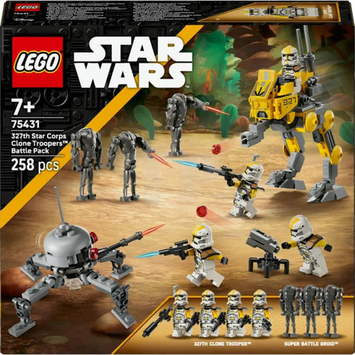 LEGO Star Wars 327th Star Corps Clone Troopers Battle Pack set 75431 box
