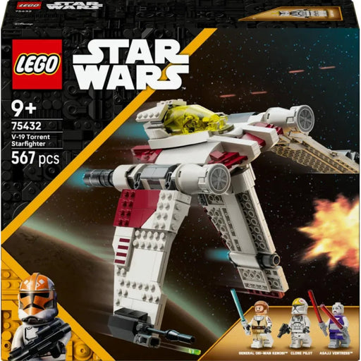 LEGO Star Wars V-19 Torrent Starfighter set 75432 with 567 pieces and minifigures
