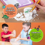 Children doing science experiments from Wow in the World 100 Experiments book