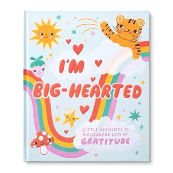 I'm Big Hearted children's activity book by Compendium with colorful rainbow and character illustrations