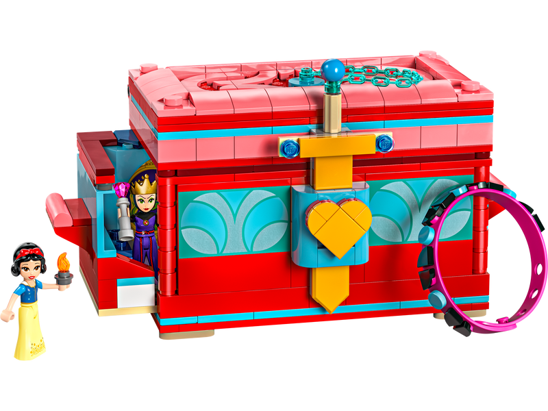LEGO Disney Snow White jewelry box building set with minifigures and accessories