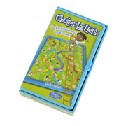 World's Smallest Chutes and Ladders miniature board game package in green and blue