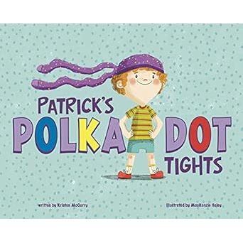 Patrick's Polka-Dot Tights children's book cover with illustrated boy character