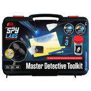 Spy Labs Master Detective Toolkit black carrying case with forensic tools and equipment