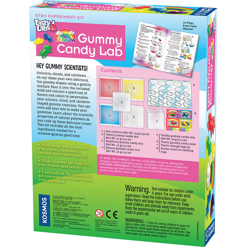 Thames & Kosmos Rainbow Gummy Candy Lab STEM experiment kit package