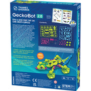 Thames & Kosmos GeckoBot 2.0 robotic gecko kit box packaging with green robot gecko