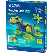 Thames & Kosmos GeckoBot 2.0 STEM educational kit packaging showing wall-climbing gecko robot