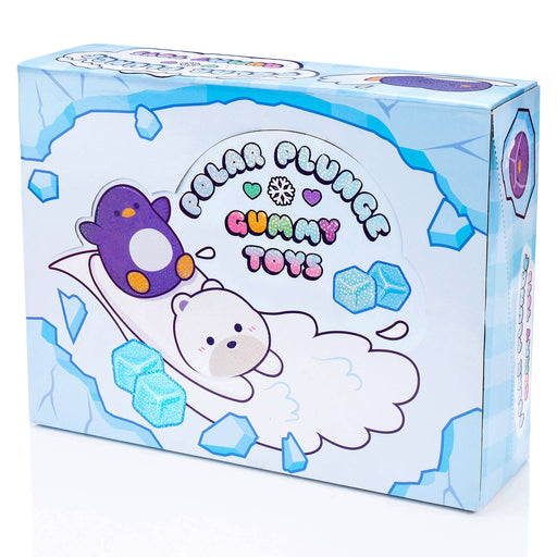 Polar Plunge Gummy Toys product box with polar bear and ice cube design