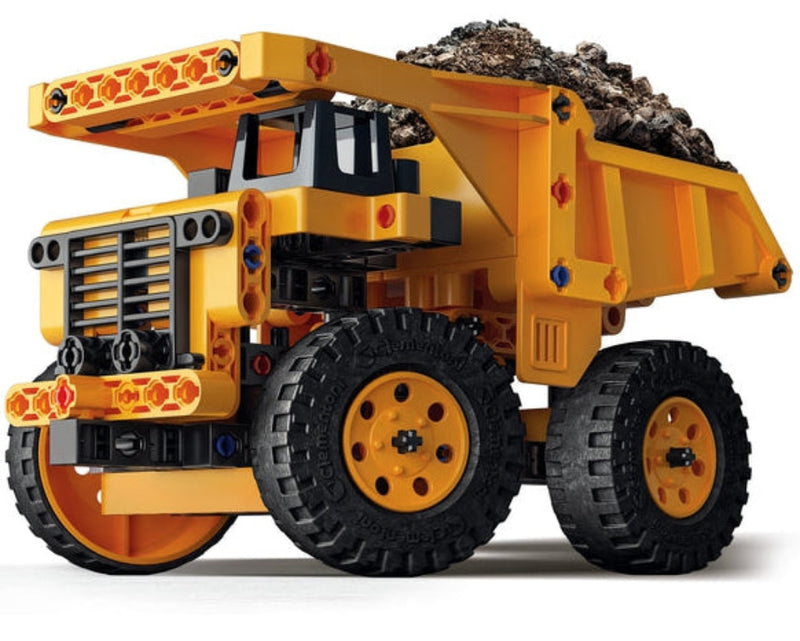Clementoni XL Haul Truck construction building set toy on white background