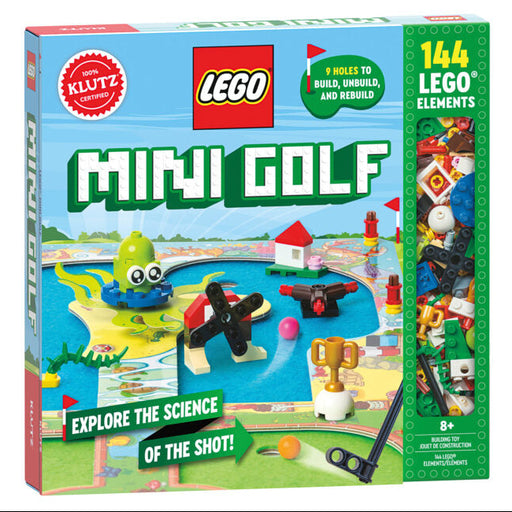 LEGO Mini Golf kit by Klutz with 144 LEGO elements and 9 buildable holes