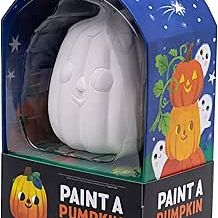 Crocodile Creek Paint a Pumpkin ceramic craft kit in colorful retail packaging