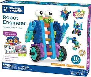 Thames & Kosmos Robot Engineer building kit box showing colorful robot and construction pieces