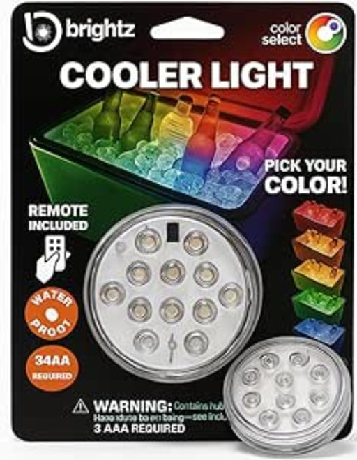 Brightz LED Cooler Light puck lights with remote control package