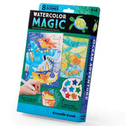 Crocodile Creek Watercolor Magic Ocean Adventure painting kit with 8 scenes and mess-free palettes