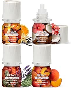 ClickWick Sun-Kissed Escape Collection four-pack of scented wax melts on white background