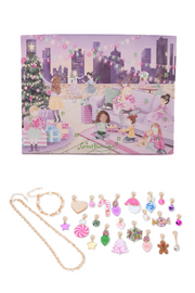 Build a Bracelet Jewelry Advent Calendar with numbered holiday scene and charm collection