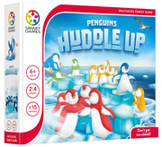 Penguins Huddle Up game box by Smart Games showing colorful penguin figures on ice