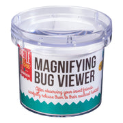 Clear plastic magnifying bug viewer container with colorful packaging label