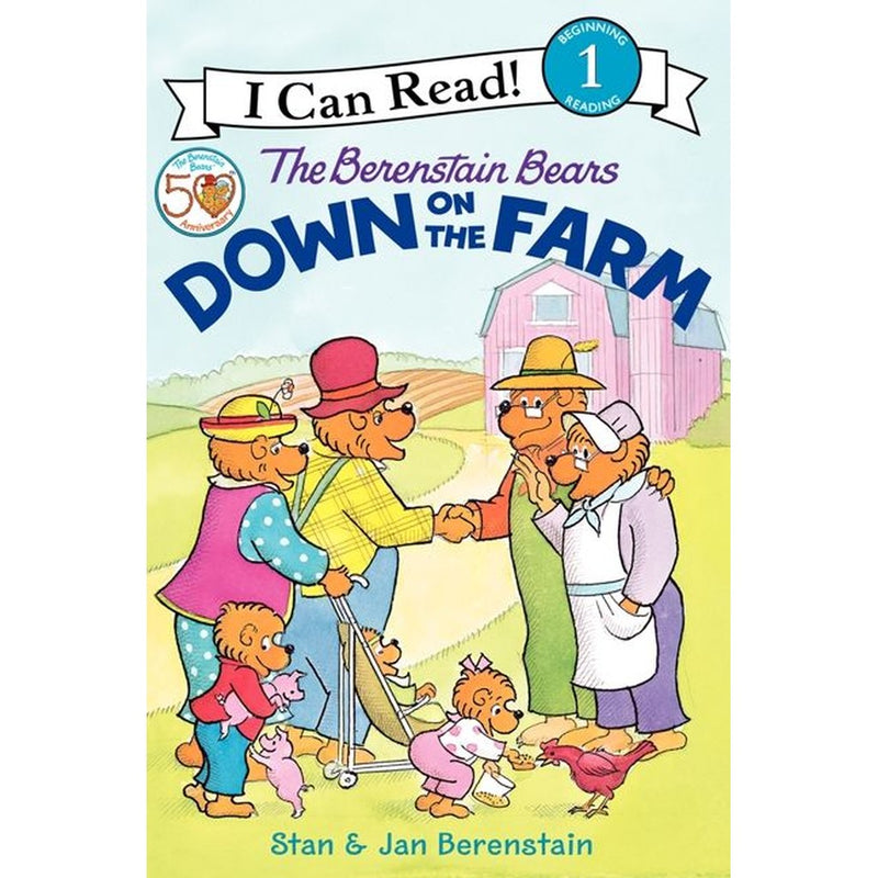 Berenstain Bears Down on the Farm I Can Read Level 1 book cover