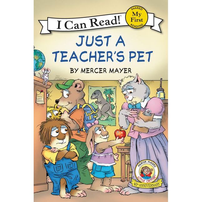 I Can Read book cover Just a Teacher's Pet by Mercer Mayer featuring Little Critter characters