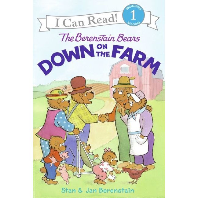 The Berenstain Bears Down on the Farm I Can Read Level 1 book cover