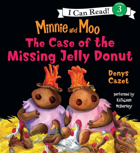 I Can Read Level 3 book cover featuring Minnie and Moo cows with chickens