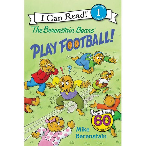 The Berenstain Bears Play Football I Can Read Level 1 book cover by Mike Berenstain