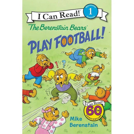 The Berenstain Bears Play Football I Can Read Level 1 book cover by Mike Berenstain
