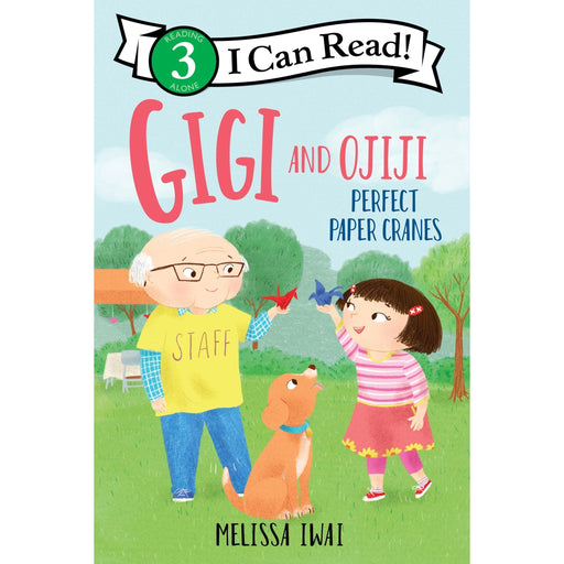 I Can Read Level 3 book cover featuring Gigi and Ojiji Perfect Paper Cranes by Melissa Iwai