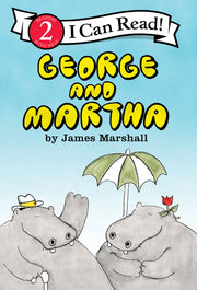 George and Martha children's book cover by James Marshall featuring two hippos