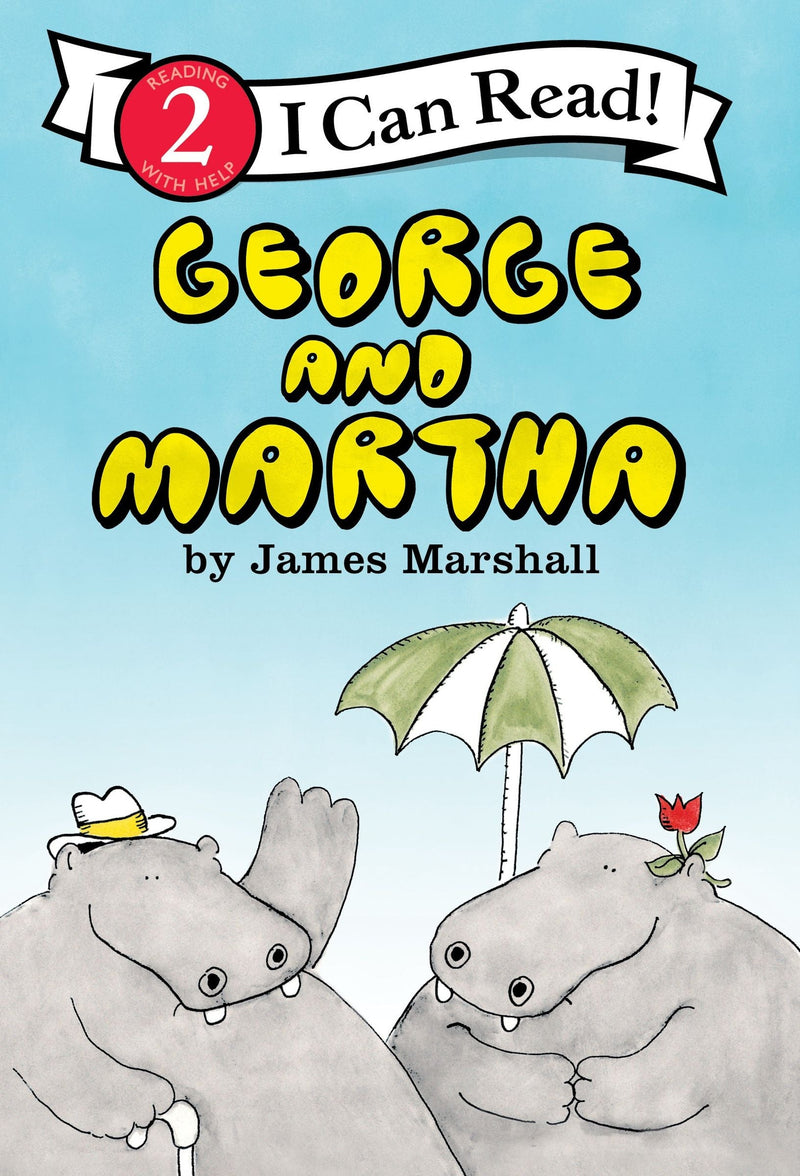 George and Martha children's book cover by James Marshall featuring two hippos