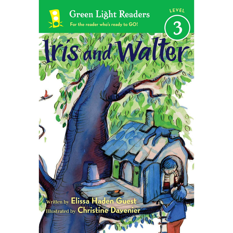 Iris and Walter Level 3 Green Light Readers book cover with illustration of children