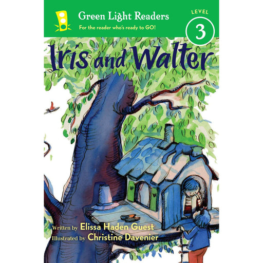 Iris and Walter Level 3 Green Light Readers book cover with illustration of children