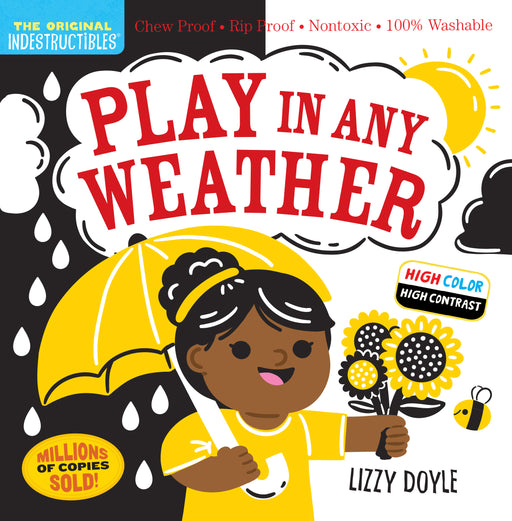 Indestructibles Play in Any Weather children's book cover by Lizzy Doyle