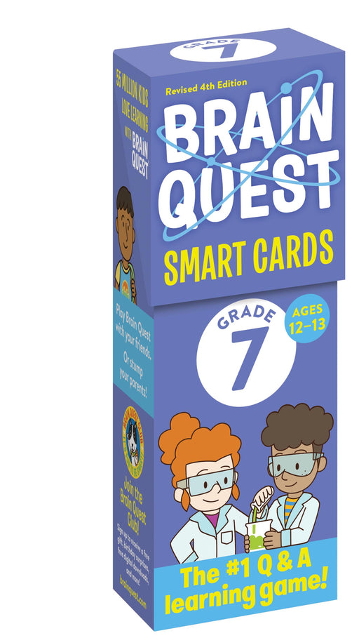 Brain Quest Smart Cards Grade 7 educational card game box for ages 12-13