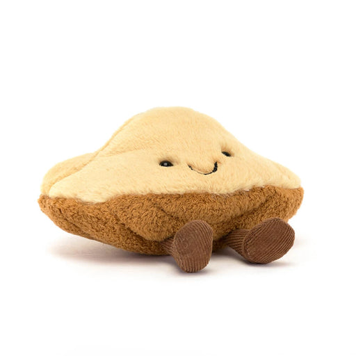 Jellycat Amuseables Margaux Madeleine plush toy with cream top and brown bottom