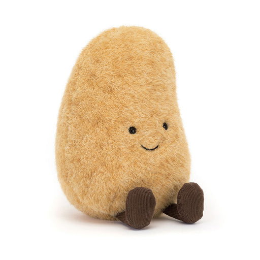 Jellycat Amuseables Potato plush toy with cute face and brown corduroy feet