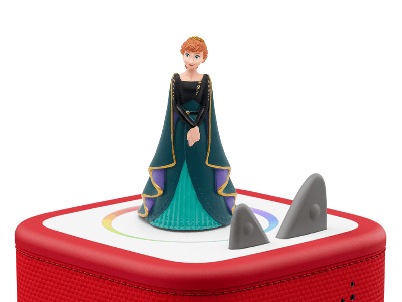 Tonie Disney Frozen 2 Anna figurine on red Toniebox with rocks