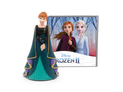 Tonie Disney Frozen 2 Anna figurine with movie poster background showing green dress
