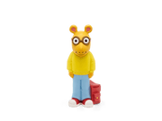 Arthur Tonie figurine with yellow sweater, blue jeans, glasses and red backpack