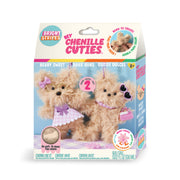 DIY Chenille Cuties Beary Sweet craft kit packaging showing two fluffy bear toys