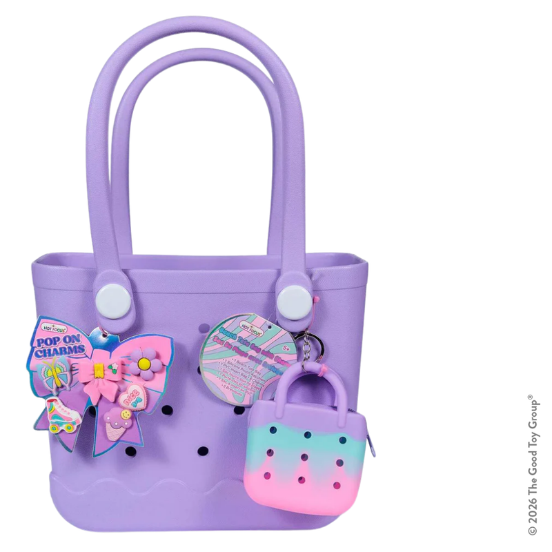 Beach Tote Bag w/Charms | Bowtiful