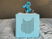 Blue Toniebox audio player with Blue from Blues Clues Tonie figure on top