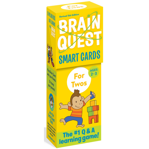 Yellow box of Brain Quest Smart Cards for Twos on a white background.