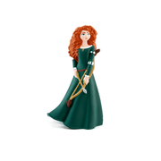 Tonie Disney Brave figurine showing Merida with red curly hair in green dress holding bow