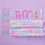 Bright Stripes unicorn chenille pieces charms and rainbow accessories