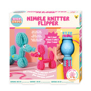 Bright Stripes Nimble Knitter Flipper kit on white