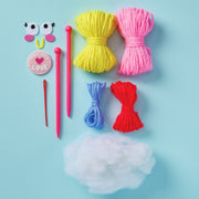 Bright Stripes Cupcake Cutie yarn tools felt pieces and instructions