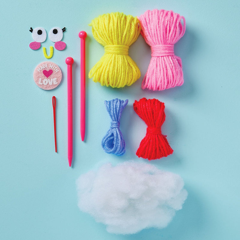 Bright Stripes Cupcake Cutie yarn tools felt pieces and instructions